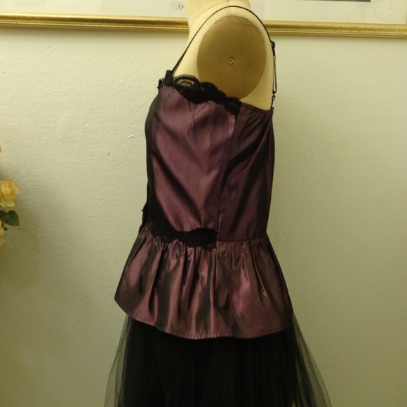 Angel Kiss Purple and Black Lace Camisole - Picture 5 of 7